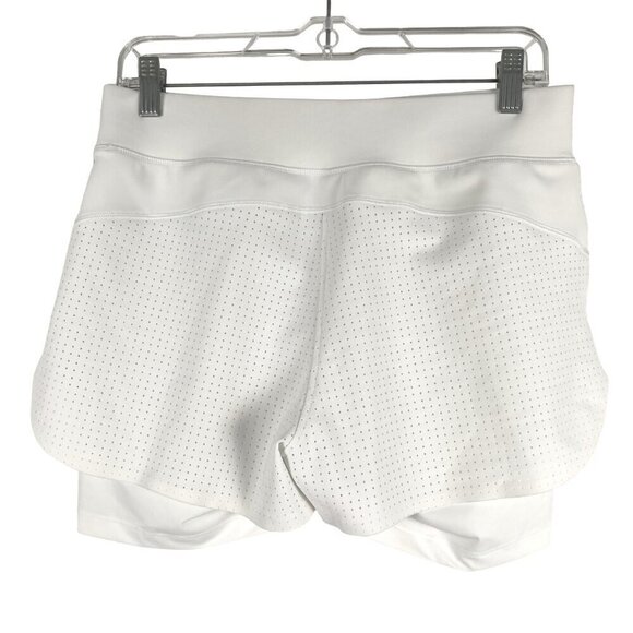 Sweaty Betty Serve Tennis Shorts Small White Perforated Athletic SS-1579 - Picture 4 of 9